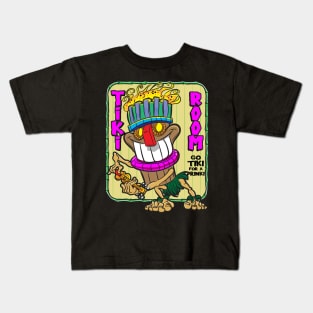 Happy Tiki with Ukulele at the Tiki Room Kids T-Shirt